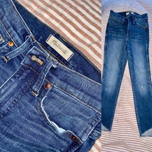 Madewell 10” High rise skinny Jeans Size 24